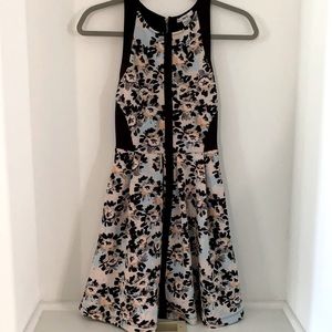 Floral and black dress